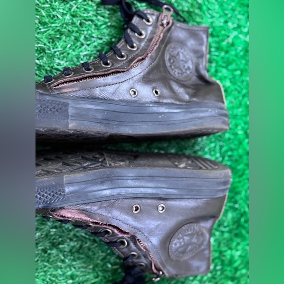 Men's‎ Unisex High-Top Leather Sneakers Size M-7 W-9 - Picture 5 of 8